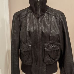 Levi's black leather jacket